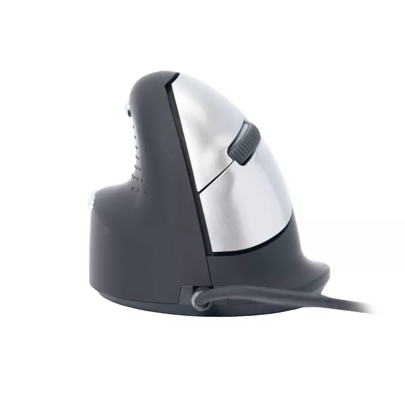R-Go Tools Ergonomische Maus R-Go HE Break mit Break-Software, mittel (Handgröße 165–185 mm), linkshändig, kabelgebunden, schwarz