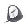 R-Go Tools Ergonomische Maus R-Go HE Break mit Break-Software, mittel (Handgröße 165–185 mm), linkshändig, kabelgebunden, schwarz