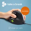 R-Go Tools Ergonomische Maus R-Go HE Break mit Break-Software, mittel (Handgröße 165–185 mm), linkshändig, kabelgebunden, schwarz