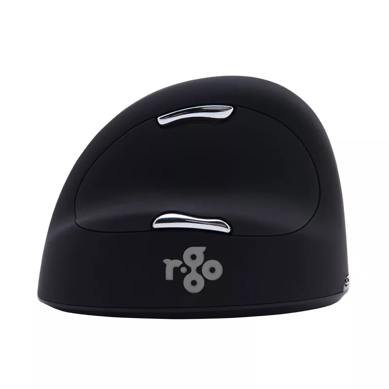 R-Go Tools Ergonomische Maus R-Go HE Break mit Pausensoftware, groß (Handgröße ≥ 185 mm), linkshändig, Bluetooth, schwarz