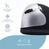 R-Go Tools Ergonomische Maus R-Go HE Break mit Pausensoftware, groß (Handgröße ≥ 185 mm), linkshändig, Bluetooth, schwarz