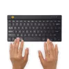 R-Go Tools Ergonomische Tastatur R-Go Compact Break, kompakte Tastatur mit Pausen-Software, QWERTY (US), Bluetooth, schwarz