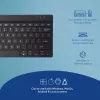 R-Go Tools Ergonomische Tastatur R-Go Compact Break, kompakte Tastatur mit Pausen-Software, QWERTY (US), Bluetooth, schwarz