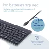 R-Go Tools Ergonomische Tastatur R-Go Compact Break, kompakte Tastatur mit Pausen-Software, QWERTY (US), Bluetooth, schwarz