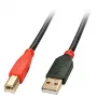 Lindy 10m USB 2.0 Aktivkabel Typ A auf B, 10 m, USB A, USB B, USB 2.0, Stecker/Stecker, Schwarz, Rot