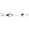 Lindy 50m USB 2.0 Cat.6 Extender, Netzwerk-Sender & -Empfänger, 50 m, 480 Mbit/s, Cat5, Cat5e, Cat6, LG-8311, Schwarz