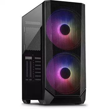 PC-Gehäuse Inter-Tech IT-3503 Airstream Tower Schwarz