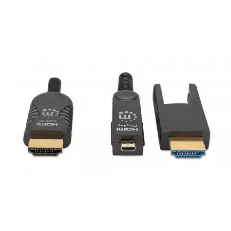 HDMI-auf-Micro-HDMI-Kabel Manhattan 30m 4K@60Hz Aktiv vergoldet