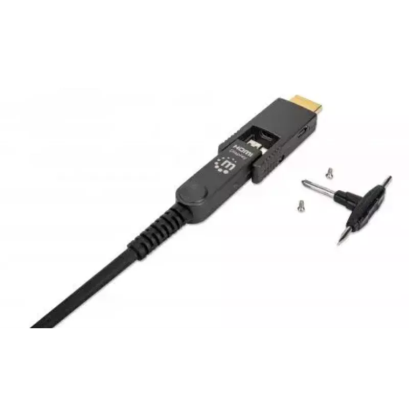 HDMI-auf-Micro-HDMI-Kabel Manhattan 30m 4K@60Hz Aktiv vergoldet