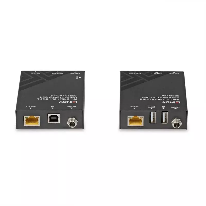 Lindy 70m Cat.6 HDMI 4K60, USB und Audio KVM Extender