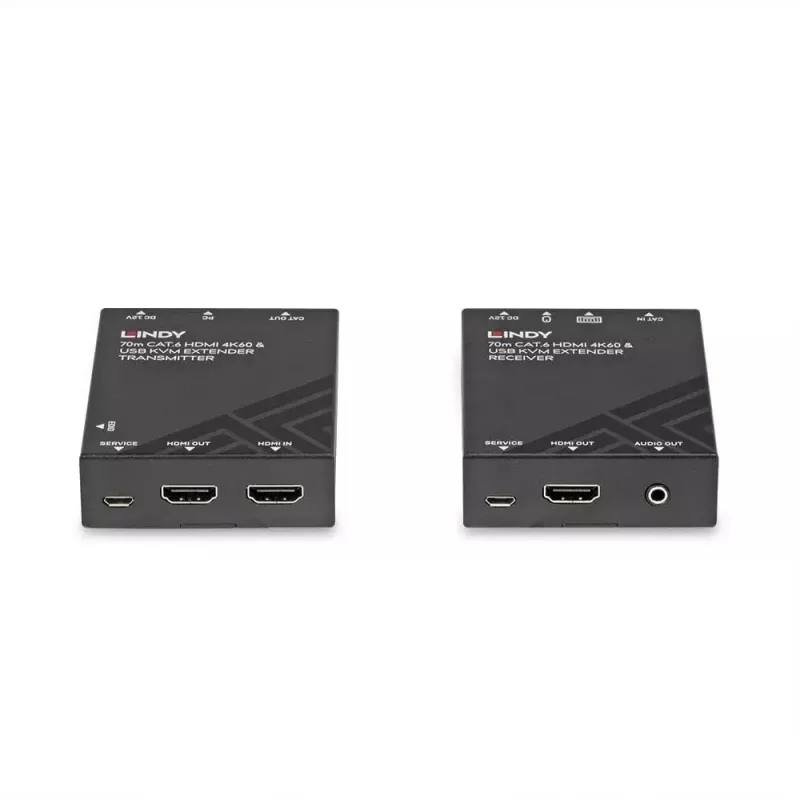 Lindy 70m Cat.6 HDMI 4K60, USB und Audio KVM Extender
