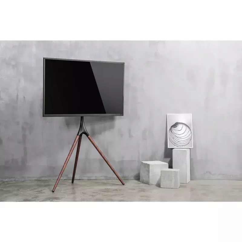 Tragbarer TV-Ständer im Staffelei-Stil, Manhattan, 1 Bildschirm, 37–65 Zoll, VESA 200x200 bis 600x400 mm, max. 32 kg