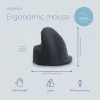 R-Go Tools Ergonomische Maus R-Go HE Break mit Pausensoftware, groß (Handgröße ≥ 185 mm), rechtshändig, kabelgebunden, schwarz
