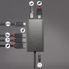 Lindy DST-Mini XT, USB-C Laptop Mini Dockingstation mit Einzelbildschirm (4K) oder Doppelbildschirm (Full HD) und 100W Durchgangsladung