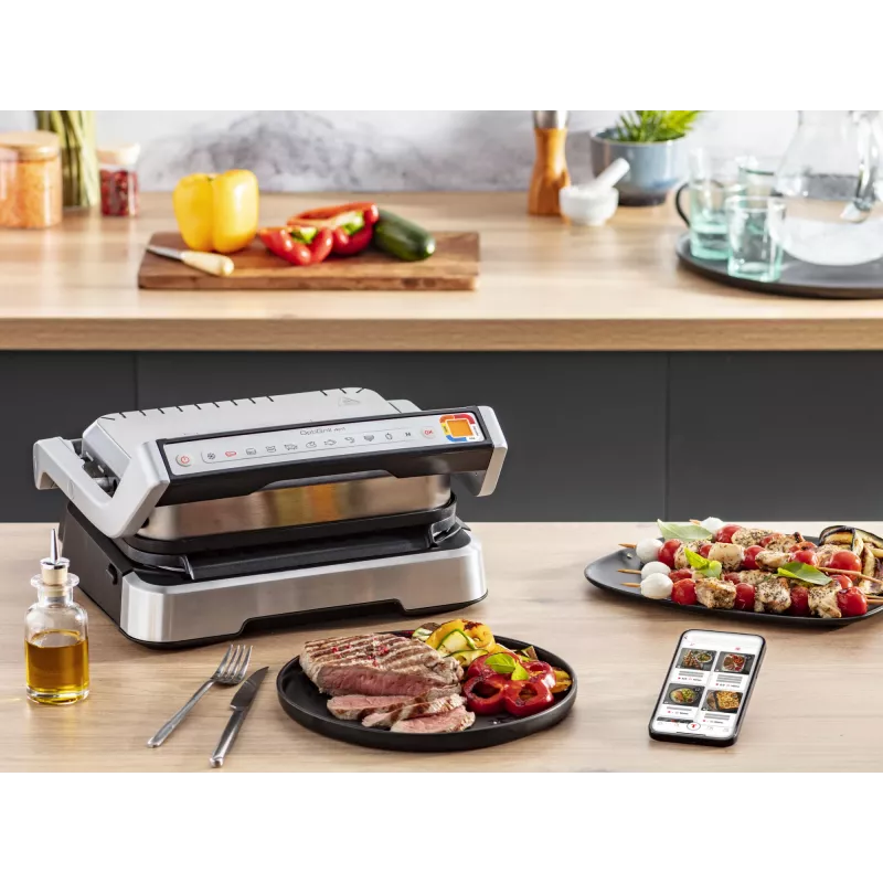 Kontaktgrill Tefal OptiGrill 4in1 GC774D Edelstahl 2100W