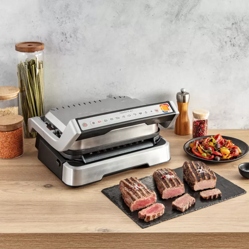 Kontaktgrill Tefal OptiGrill 4in1 GC774D Edelstahl 2100W