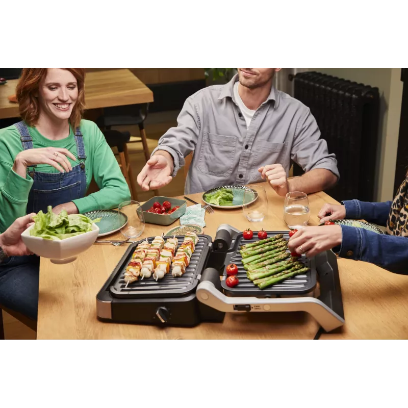 Kontaktgrill Tefal OptiGrill 4in1 GC774D Edelstahl 2100W