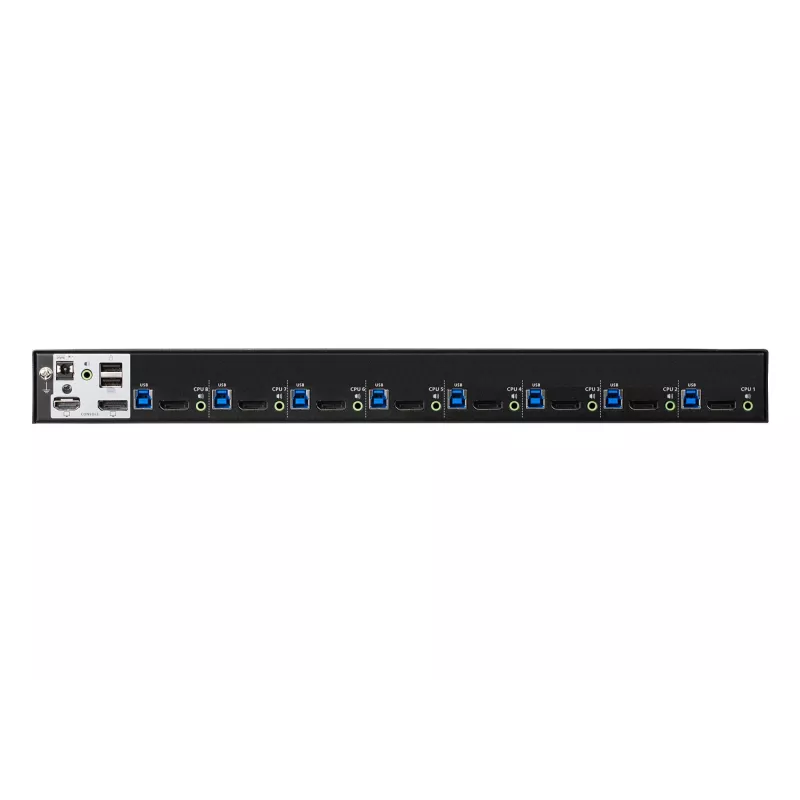 ATEN 8-Port USB 3.0 4K DisplayPort KVM Switch, 4096 x 2160 Pixel, 4K Ultra HD, 18,44 W, Schwarz