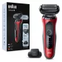Folienrasierer Braun Series 6 61-R1200s SensoFlex SensoFoil Schwarz Rot