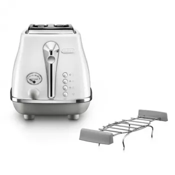 Toaster De’Longhi CTOC2103.W 2 Scheiben 900 W Weiß Edelstahl