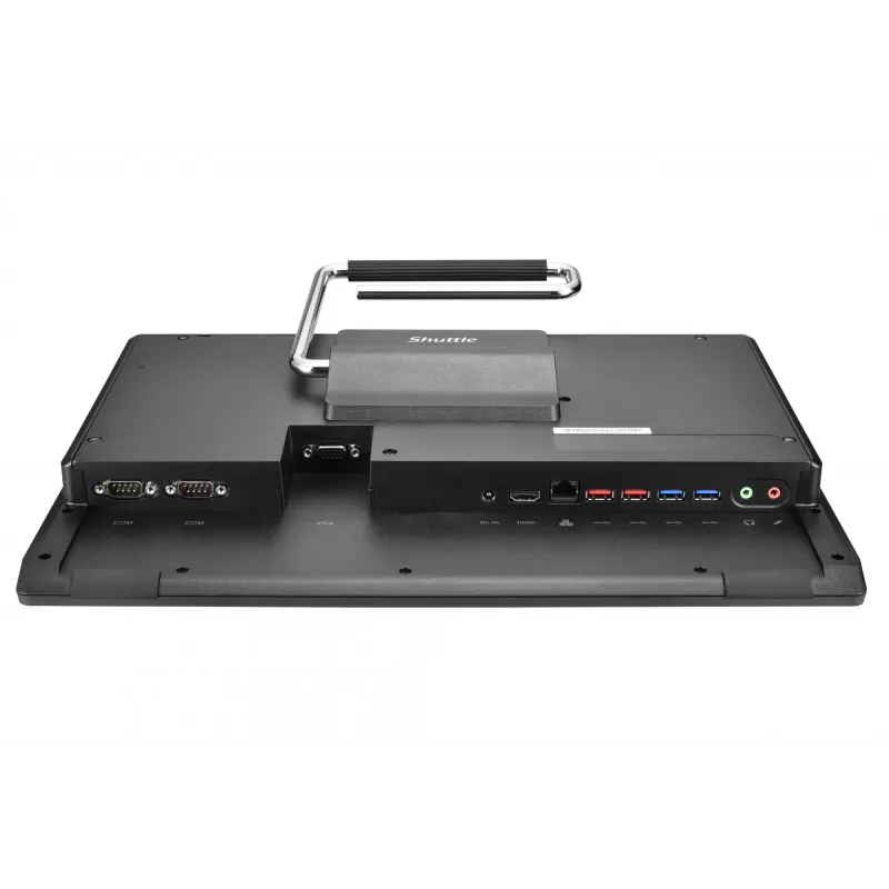Shuttle All-In-One Barebone P55U3, 15,6 Zoll Multi-Touch-Bildschirm, Intel Core i3-1315U, WiFi, IP54, lüfterlos, 24/7 Dauerbetrieb