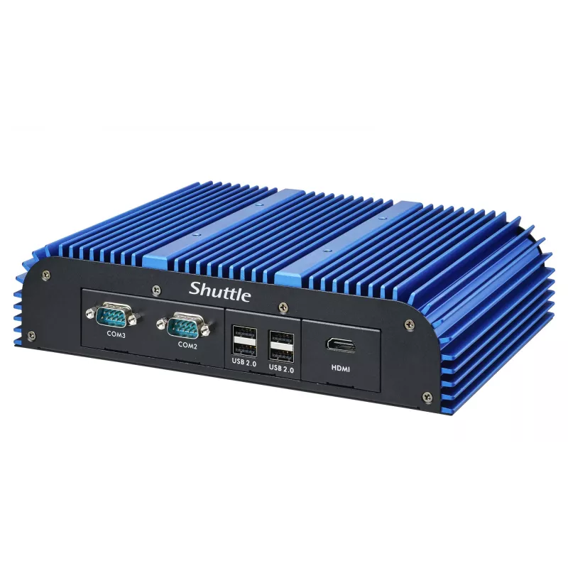 Shuttle BPCAL02-i7 Industrie-Box-PC, Core i7-1255U, 2x SO-DIMM, 2x LAN, 1x COM, 1x HDMI, 4x USB, lüfterlos, 24/7 Dauerbetrieb