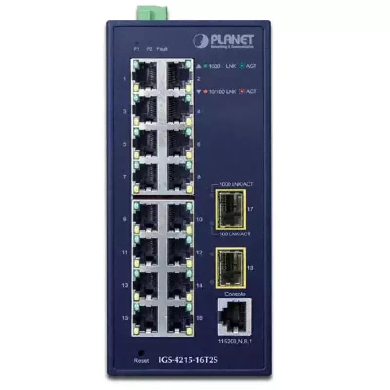 Managed Switch PLANET IGS-4215-16T2S
