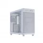 PC-Gehäuse ASUS PRIME AP303 TG White — ATX/Micro-ATX/Mini-ITX, gehärtetes Glas, USB-C, 360 mm GPU-Unterstützung