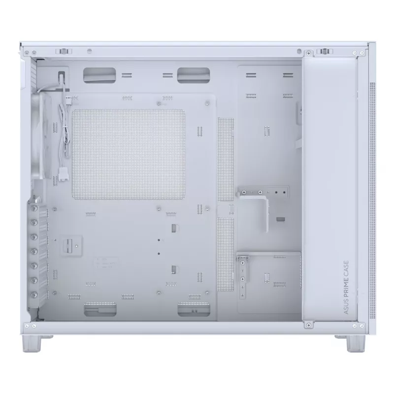 PC-Gehäuse ASUS PRIME AP303 TG White — ATX/Micro-ATX/Mini-ITX, gehärtetes Glas, USB-C, 360 mm GPU-Unterstützung