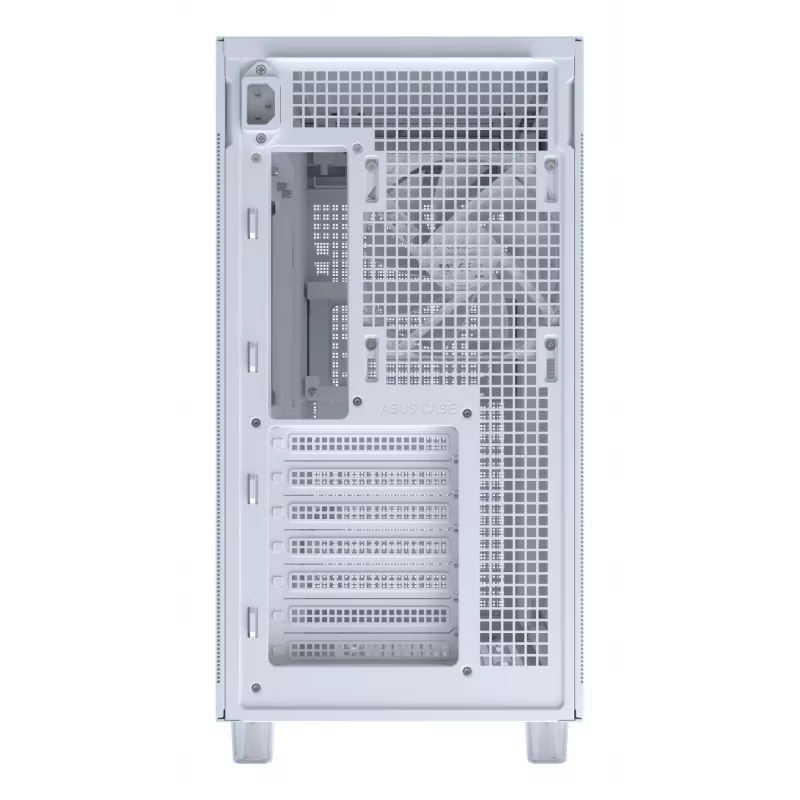 PC-Gehäuse ASUS PRIME AP303 TG White — ATX/Micro-ATX/Mini-ITX, gehärtetes Glas, USB-C, 360 mm GPU-Unterstützung