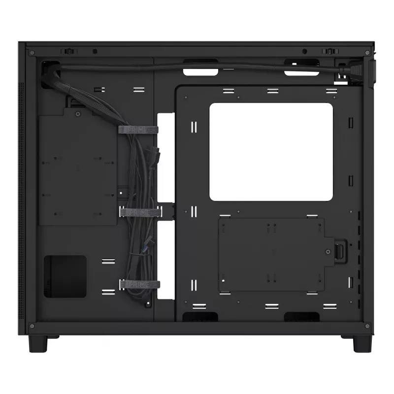 ASUS PRIME AP303 TG Schwarz, PC, Schwarz, micro ATX, Mini-ITX, ATX, 16,5 cm, 36 cm, 18 cm