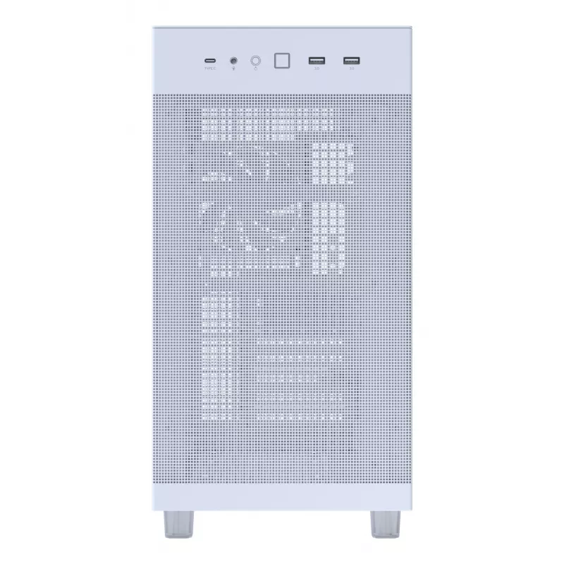 PC-Gehäuse ASUS PRIME AP303 Mesh Midi Tower Weiß — ATX/Micro ATX/Mini-ITX, GPU bis 36 cm, PSU bis 18 cm, CPU-Kühlerhöhe 16,5 cm