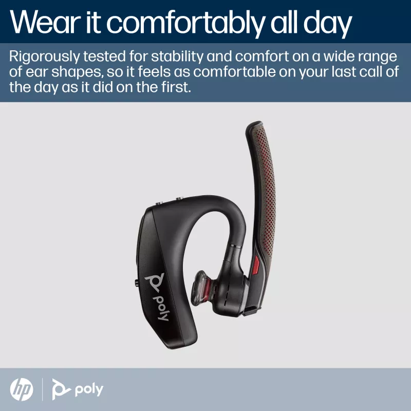 Headset Poly Voyager 5200 USB-A Bluetooth Headset +BT700 Dongle