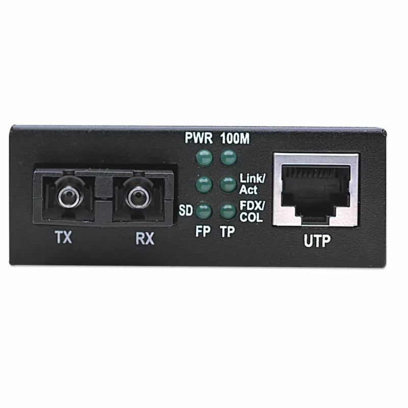 Intellinet Fast Ethernet Medienkonverter, 10/100Base-Tx zu 100Base-Fx (SC) Multimode, 2 km