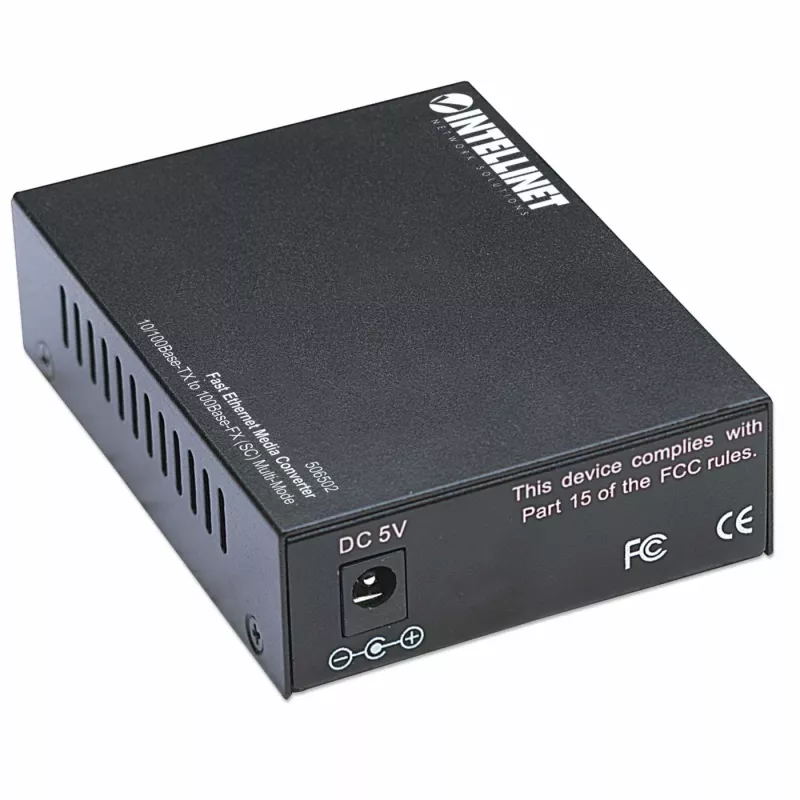 Intellinet Fast Ethernet Medienkonverter, 10/100Base-Tx zu 100Base-Fx (SC) Multimode, 2 km