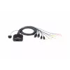 KVM-Switch ATEN CS22DP-AT 2-Port USB DisplayPort, 4K@30Hz, USB-A-Konsole, Audio, 1,2 m Kabel