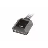 KVM-Switch ATEN CS22DP-AT 2-Port USB DisplayPort, 4K@30Hz, USB-A-Konsole, Audio, 1,2 m Kabel