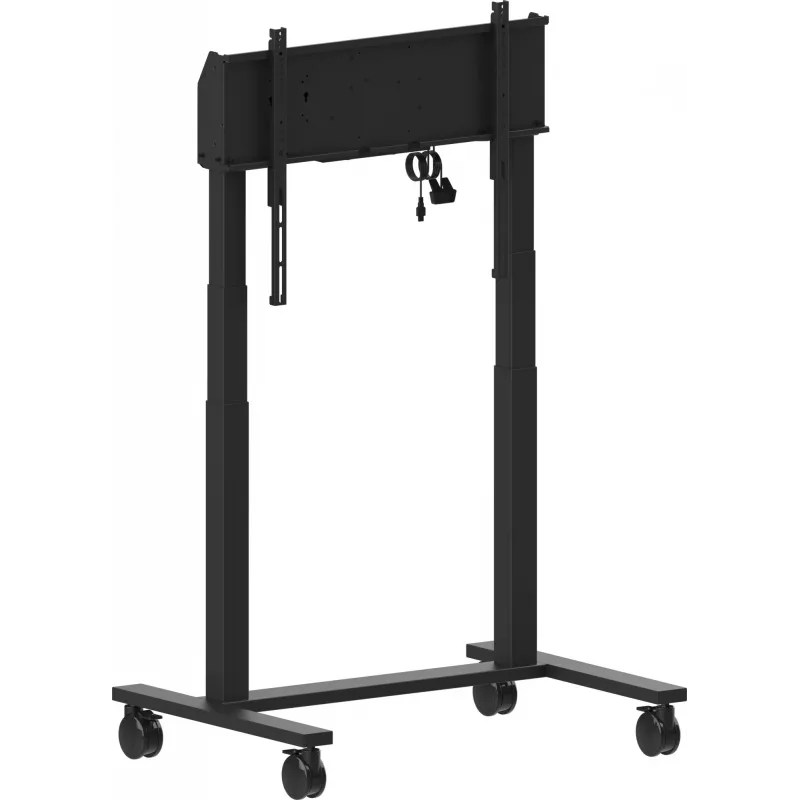 iiyama MD-CAR2031-B1 elektrischer Bodenlift auf Rollen für Displays 55–105 Zoll, max. 120 kg, VESA 800x600, Höhe 850–1800 mm, Schwarz