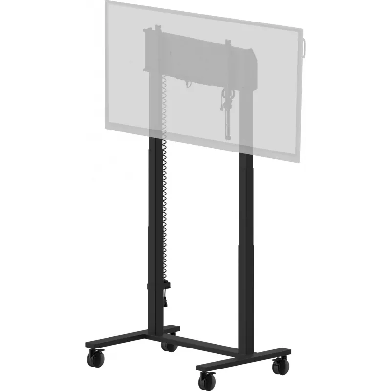 iiyama MD-CAR2031-B1 elektrischer Bodenlift auf Rollen für Displays 55–105 Zoll, max. 120 kg, VESA 800x600, Höhe 850–1800 mm, Schwarz