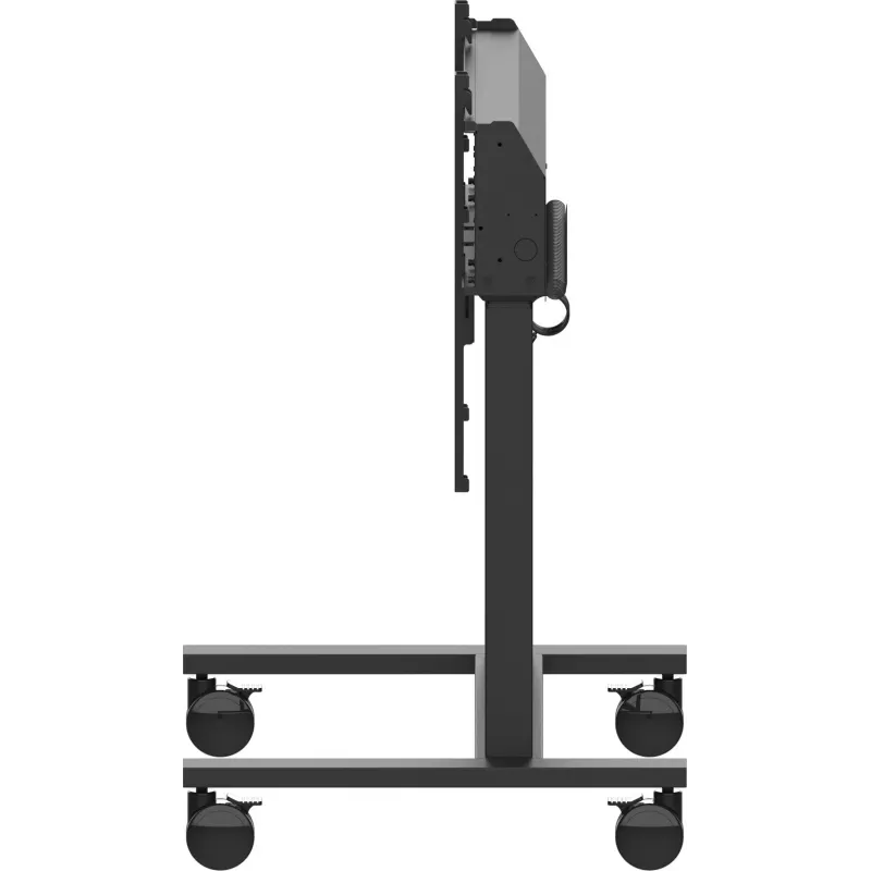 iiyama MD-CAR2031-B1 elektrischer Bodenlift auf Rollen für Displays 55–105 Zoll, max. 120 kg, VESA 800x600, Höhe 850–1800 mm, Schwarz