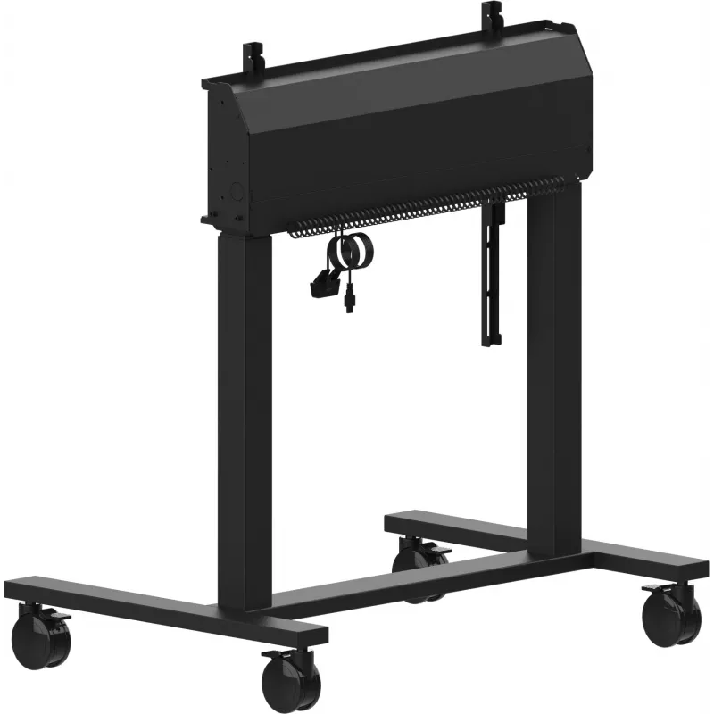 iiyama MD-CAR2031-B1 elektrischer Bodenlift auf Rollen für Displays 55–105 Zoll, max. 120 kg, VESA 800x600, Höhe 850–1800 mm, Schwarz