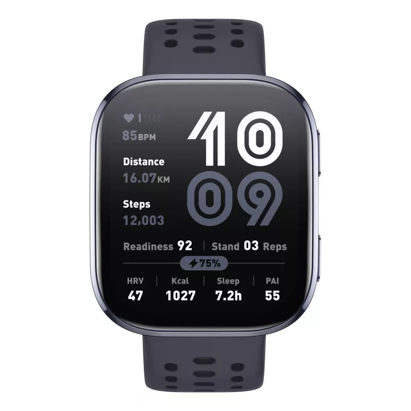 Amazfit Bip 6 Schwarz 5 cm (1,97 Zoll) AMOLED Digital 390 x 450 Pixel Touchscreen GPS (Satellit)