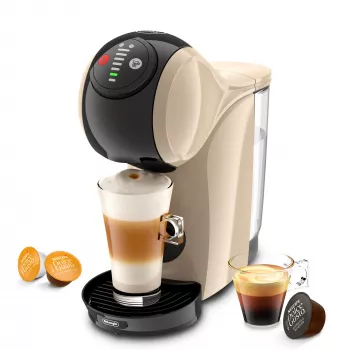 Kapselkaffeemaschine De’Longhi Genio S – 0,8 l Wassertank, 15 bar, Arbeitsplatte, taupe