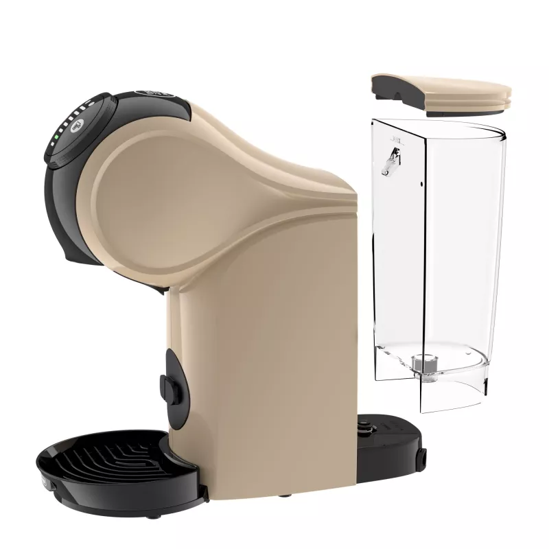 Kapselkaffeemaschine De’Longhi Genio S – 0,8 l Wassertank, 15 bar, Arbeitsplatte, taupe