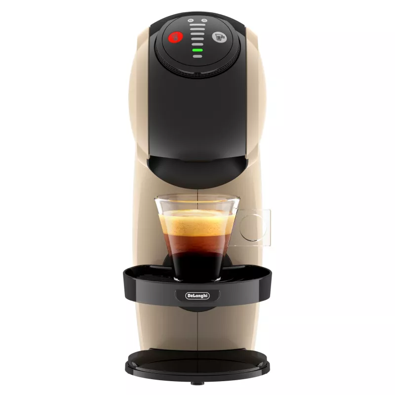 Kapselkaffeemaschine De’Longhi Genio S – 0,8 l Wassertank, 15 bar, Arbeitsplatte, taupe