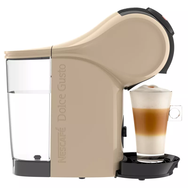 Kapselkaffeemaschine De’Longhi Genio S – 0,8 l Wassertank, 15 bar, Arbeitsplatte, taupe