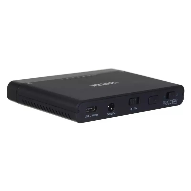 USB-C Hub Unitek S1222A SolidForce+ – HDMI 4K, Ethernet, SATA III, 10 Gbit/s, Aluminiumgehäuse, schwarz