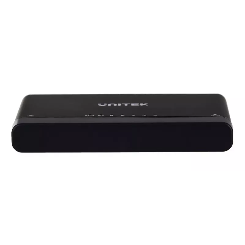 USB-C Hub Unitek S1222A SolidForce+ – HDMI 4K, Ethernet, SATA III, 10 Gbit/s, Aluminiumgehäuse, schwarz