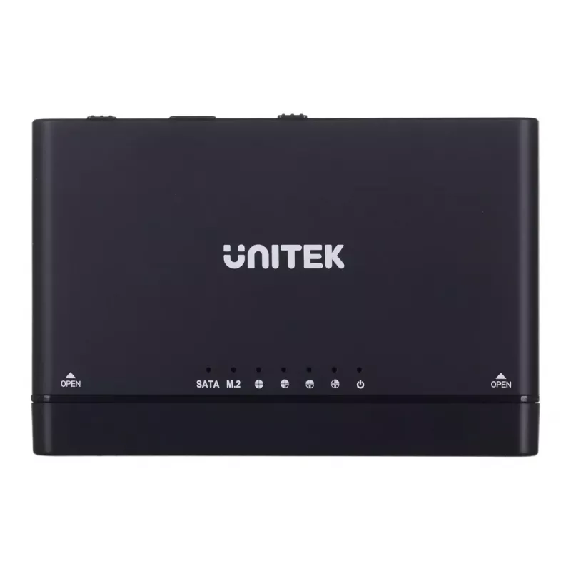 USB-C Hub Unitek S1222A SolidForce+ – HDMI 4K, Ethernet, SATA III, 10 Gbit/s, Aluminiumgehäuse, schwarz
