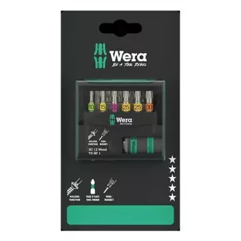 Wera 05073641001 Bit-Check 12 Wood TORX HF 1 SB Bitsatz